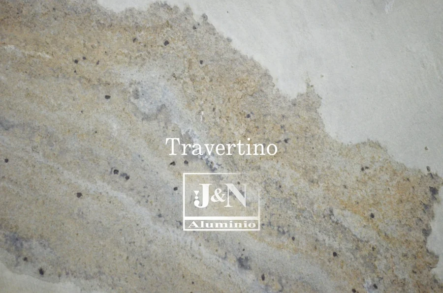 Revestimiento Pedra Flex textura Travertino - J&N Aluminio Neuquén