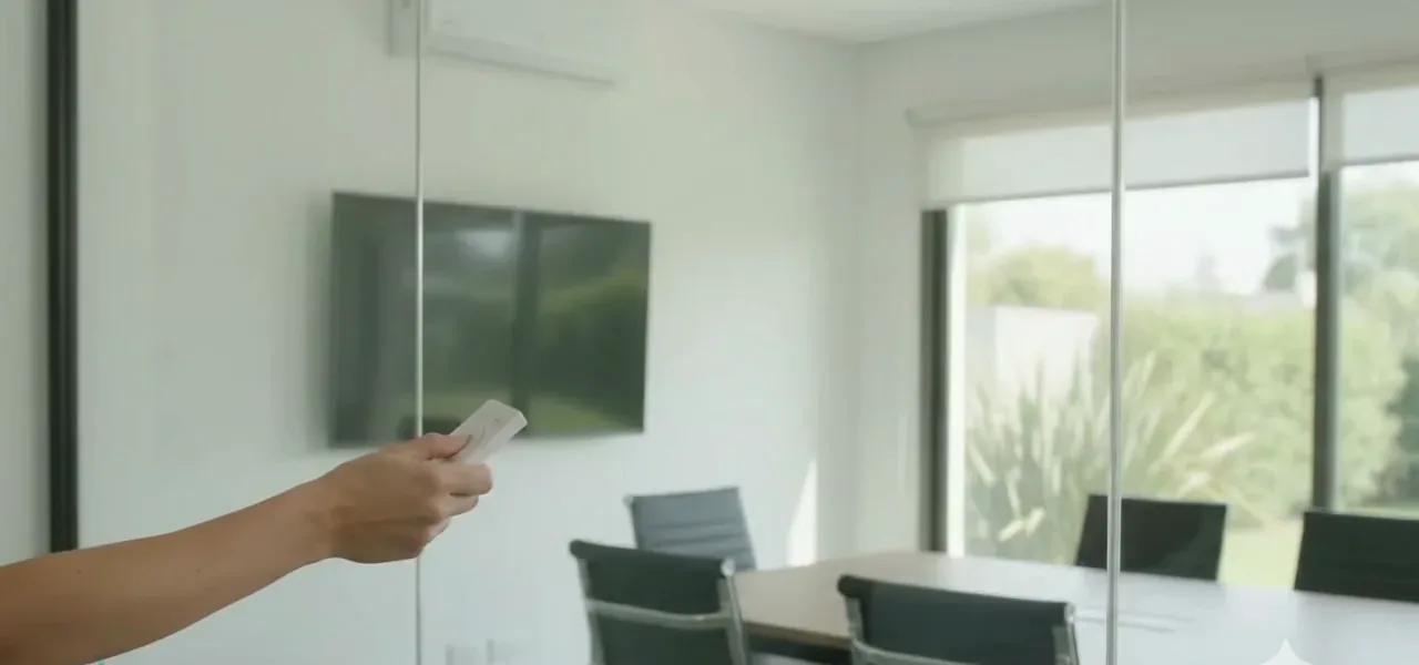 Smart Film: vidrio inteligente que pasa de transparente a opaco, instalado en Neuquén